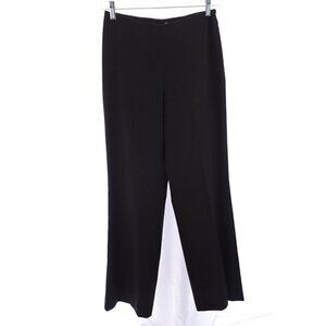 600 West Womens High Rise Wide Leg Dress Pants Career Pinstripe Brown Sz 6